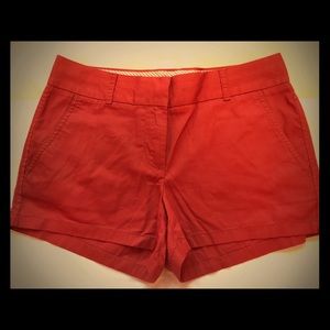 J. Crew Burnt Orange chino shorts! NWOT